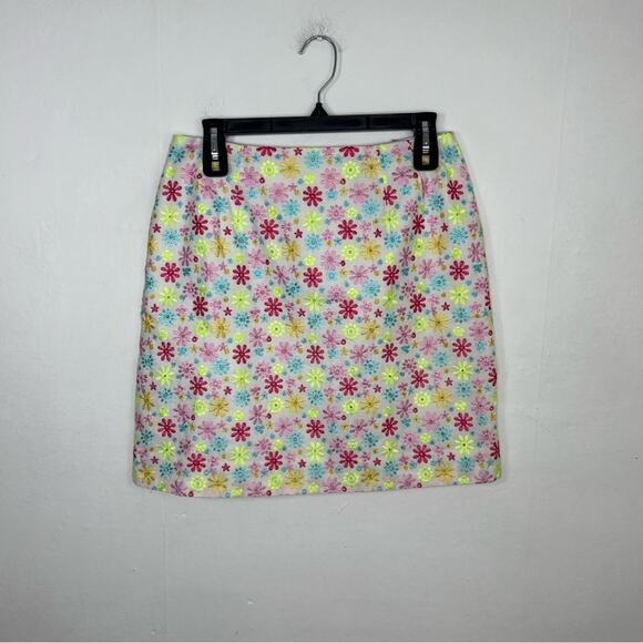 Lilly Pulitzer Starlet Eyelet Floral Embroidered Mini Skirt Size 8 - Picture 9 of 9